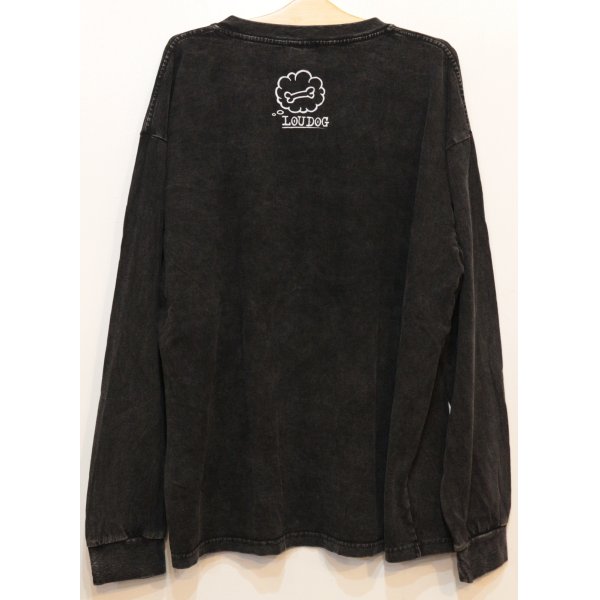 画像2: [LOU DOG] LOUDOG L/S -ダメージブラック- (2)