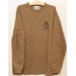 画像1: [LOU DOG] LOUDOG skate　ロングスリーブ -ダークキャメル- (1)