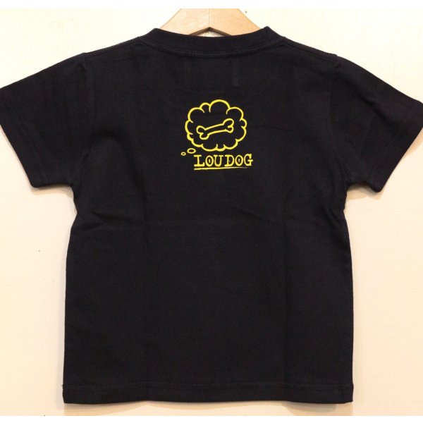 画像2: [LOU DOG] LOU DOG skate KIDS Tee(90cm/100cm/110cm/120cm/130cm) -ネイビー- (2)