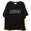 画像1: [LOU DOG] LOUDOGビッグロゴTシャツ -ブラック- (1)