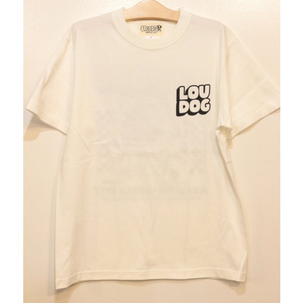 画像2: [LOU DOG] LOUDOG RECORDS S/STee -バニラホワイト- (2)