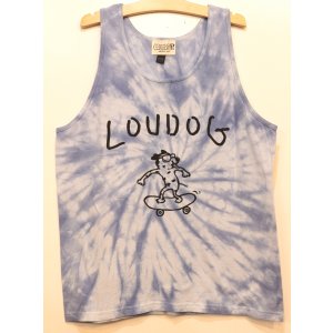 画像: [LOU DOG] LOUDOG タイダイタンクトップ -ホワイト/ライトブルーピンク-※Lサイズ