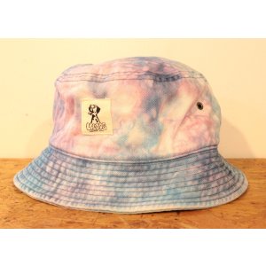 画像: [LOU DOG] タイダイBUCKET HAT タイダイ -デニム/ピンクブルー- 
