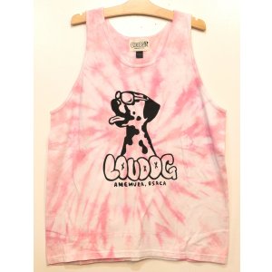画像: [LOU DOG] LOUDOG タイダイタンクトップ -ホワイト/ピンク-※Lサイズ