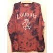 画像1: [LOU DOG] LOUDOG タイダイ スケートロングスリーブ　-ヘイジーレッド-  ※Lサイズのみ (1)