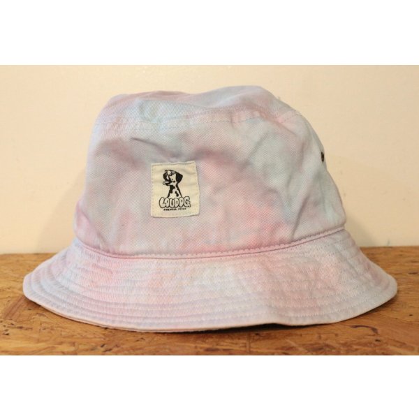 画像1: [LOU DOG] タイダイBUCKET HAT タイダイ -ブルーピンク-  (1)