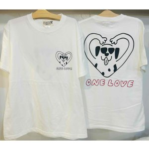 画像: [LOU DOG] LOUDOG "ONE LOVE" S/S Tee -バニラホワイト- ※約10日後に発送致します！