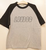 画像: [LOU DOG] LOU DOG ラグランTee -アッシュ/スミ- 