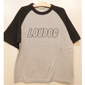 画像: [LOU DOG] LOU DOG ラグランTee -アッシュ/スミ- 
