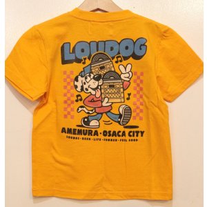 画像: [LOU DOG] LOU DOG records KIDS Tee(120cm/130cm/140cm/150cm) -ゴールド-