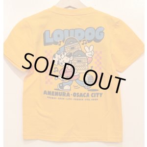 画像: [LOU DOG] LOU DOG records KIDS Tee(120cm/130cm/140cm/150cm) -ゴールド-