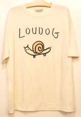 画像: [LOU DOG] LOUDOG カタツムリさん ビッグS/STee -オフホワイト-