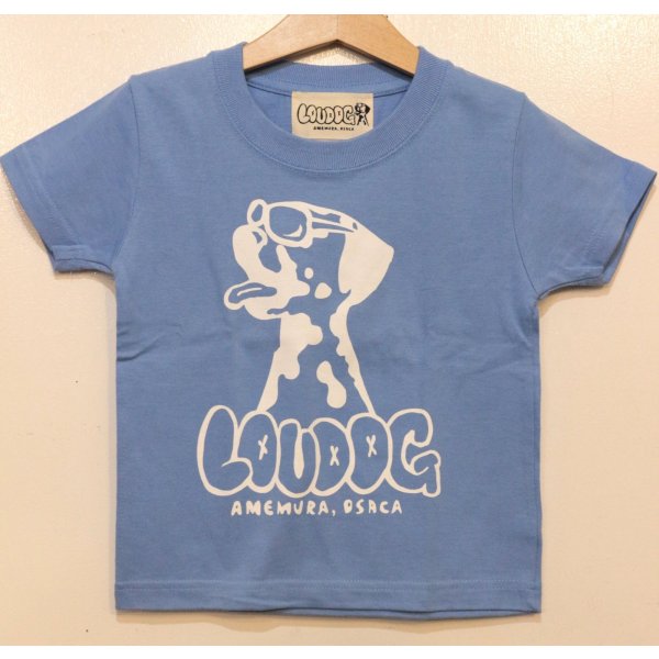 画像1: [LOU DOG] LOU DOG KIDS Tee(90cm/100cm/110cm/120cm/130cm) -サックス- (1)