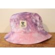 画像1: [LOU DOG] タイダイBUCKET HAT タイダイ -パープルピンク-  (1)