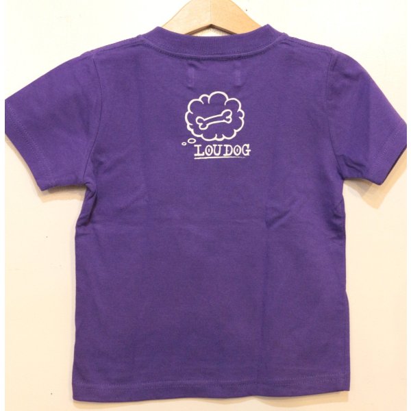 画像2: [LOU DOG] LOU DOG KIDS Tee(90cm/100cm/110cm/120cm/130cm) -バイオレットパープル- (2)