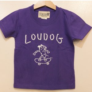 画像: [LOU DOG] LOU DOG skate KIDS Tee(90cm/100cm/110cm/120cm/130cm) -バイオレットパープル-