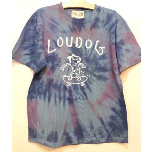 画像: [LOU DOG] LOUDOG タイダイSkate S/STee -ブルー-※Lサイズのみ