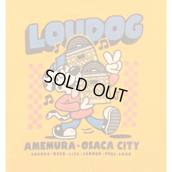 画像4: [LOU DOG] LOU DOG RECORDS Tee -Gold-  (4)