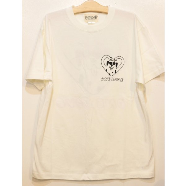 画像3: [LOU DOG] LOUDOG "ONE LOVE" S/S Tee -バニラホワイト-  (3)