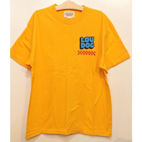 画像1: [LOU DOG] LOU DOG RECORDS Tee -Gold-  (1)