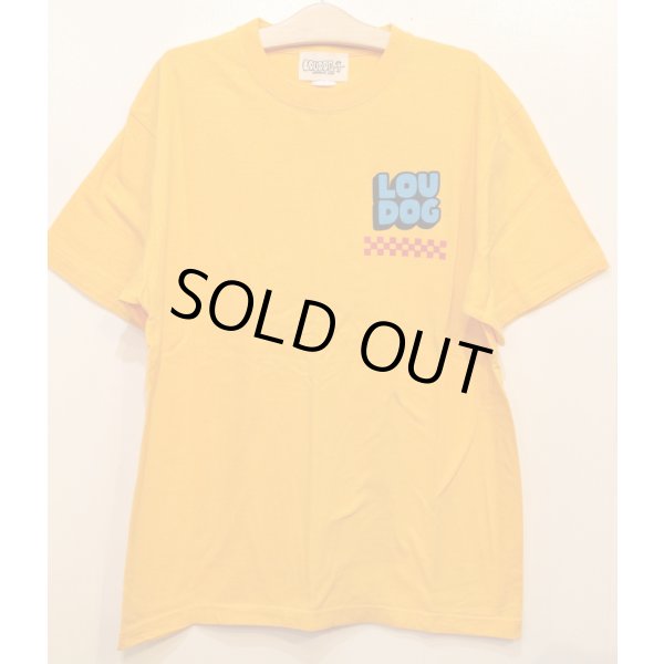 画像1: [LOU DOG] LOU DOG RECORDS Tee -Gold-  (1)