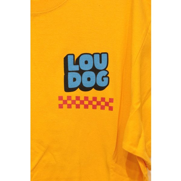 画像2: [LOU DOG] LOU DOG RECORDS Tee -Gold-  (2)