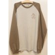 画像1: [LOU DOG] LOUDOG skateラグランロングT -Ash/Sand Khaki- (1)