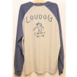 画像3: [LOU DOG] LOUDOG skateラグランロングT-Ash/Blue- (3)