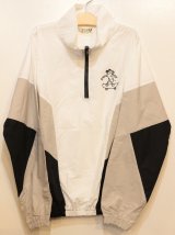 画像: [LOU DOG] NYLON Half JAKET -White/Gray/Black- ※ワンサイズのみ
