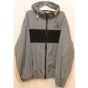 画像: [LOU DOG] NYLON フードJAKET -Gray- ※ワンサイズのみ