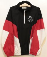 画像: [LOU DOG] NYLON Half JAKET -Black/Red/White- ※ワンサイズのみ