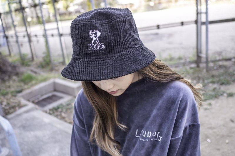 画像: [LOU DOG] BUCKET コーデュロイHAT -ゴールド- 