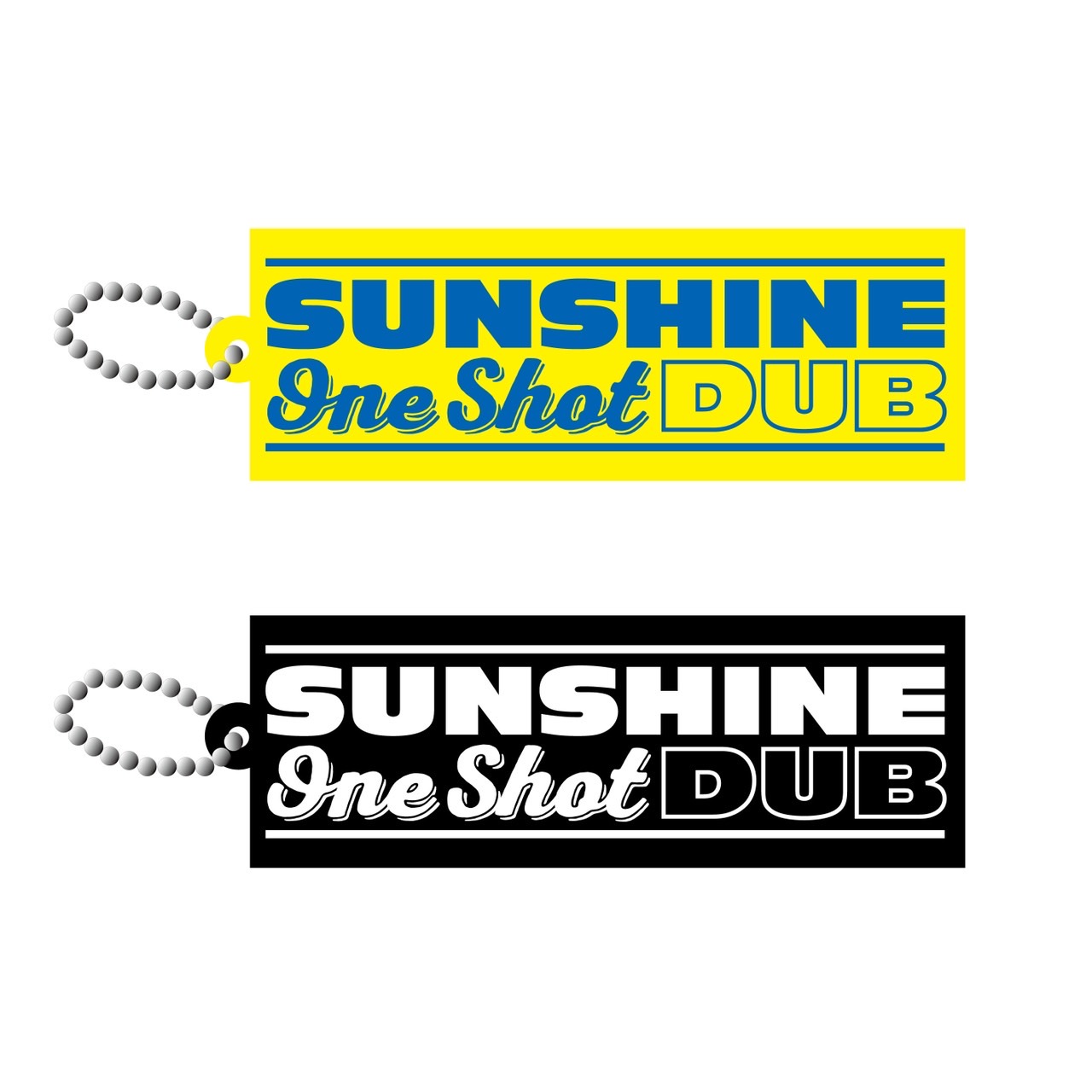 画像1: [SUNSHINE DUB] ONE SHOTアクリルキーホルダー -Yellow/Black-  (1)