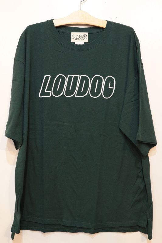 画像1: [LOU DOG] LOUDOGビッグロゴTシャツ -グリーン- (1)