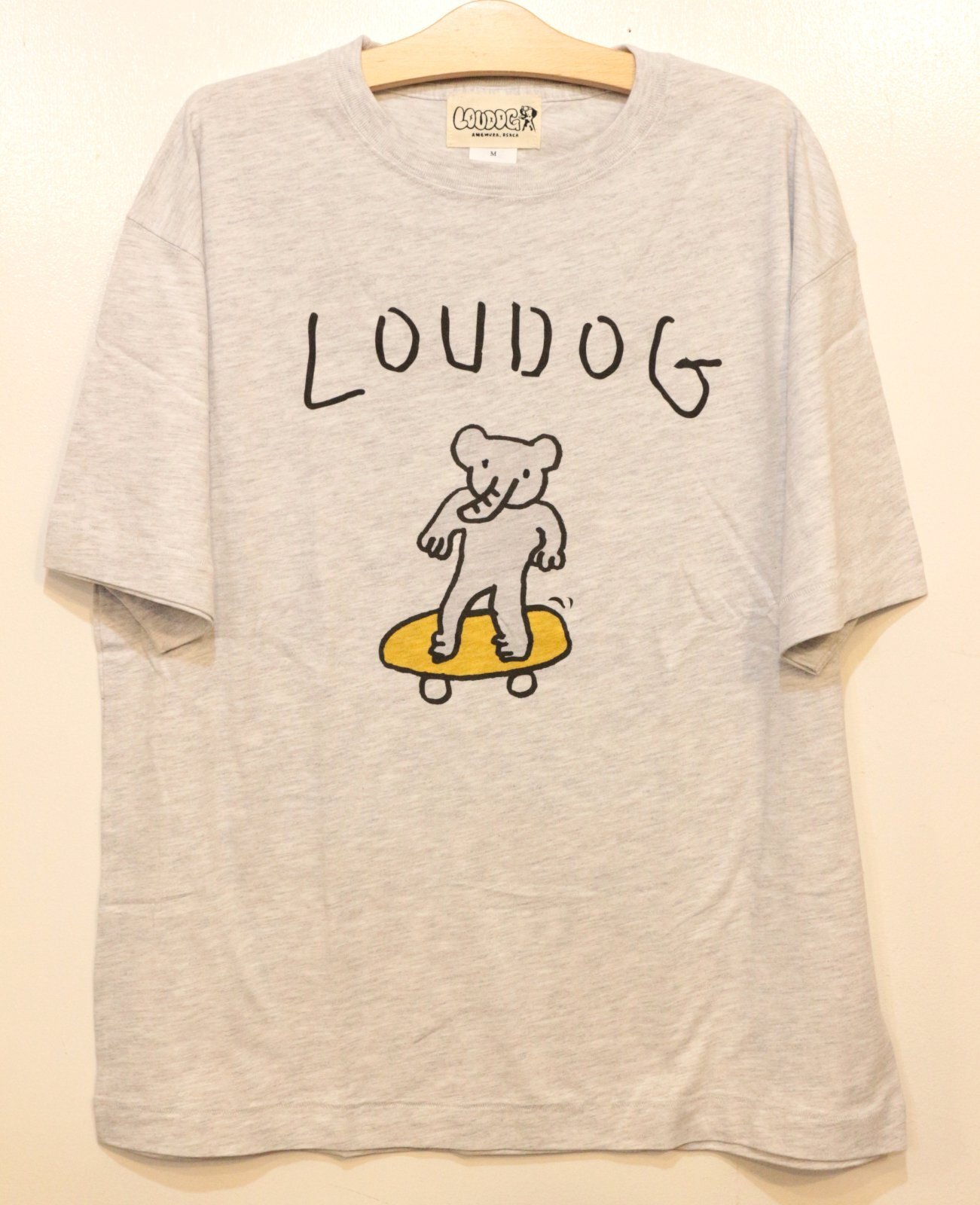 画像1: [LOU DOG] LOUDOG ゾウさん ビッグS/STee -アッシュ- (1)
