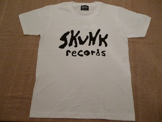 画像: [SKUNK records]-FRONT Logo S/S TOPS-WHITE-
